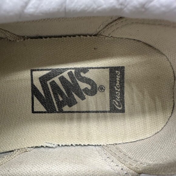 Vans Tennis Shoes Blue Black White Checkerboard Canvas Sneakers Women 8 Men 6.5 - Picture 7 of 15